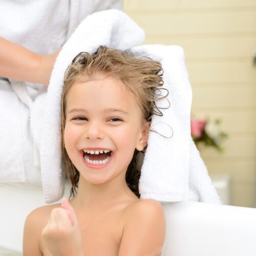 Lavender bubble bath in LaSpa