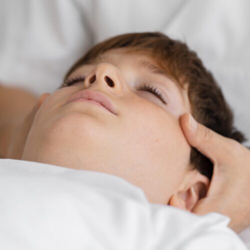 Dual massage for child and parent