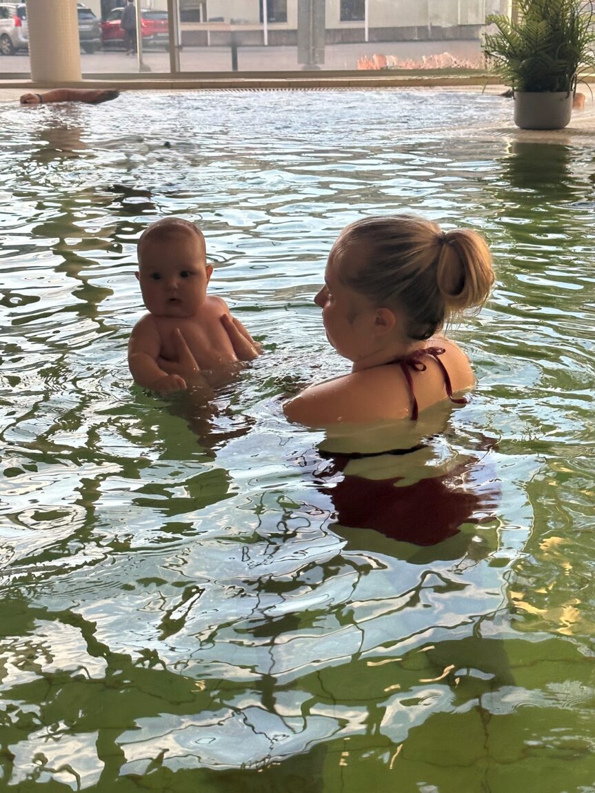 Baby swimming lessons
